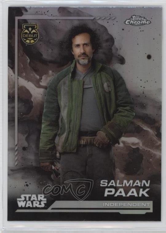 2024 Topps Chrome Star Wars Rainbow Refractor Salman Paak #93 10w8