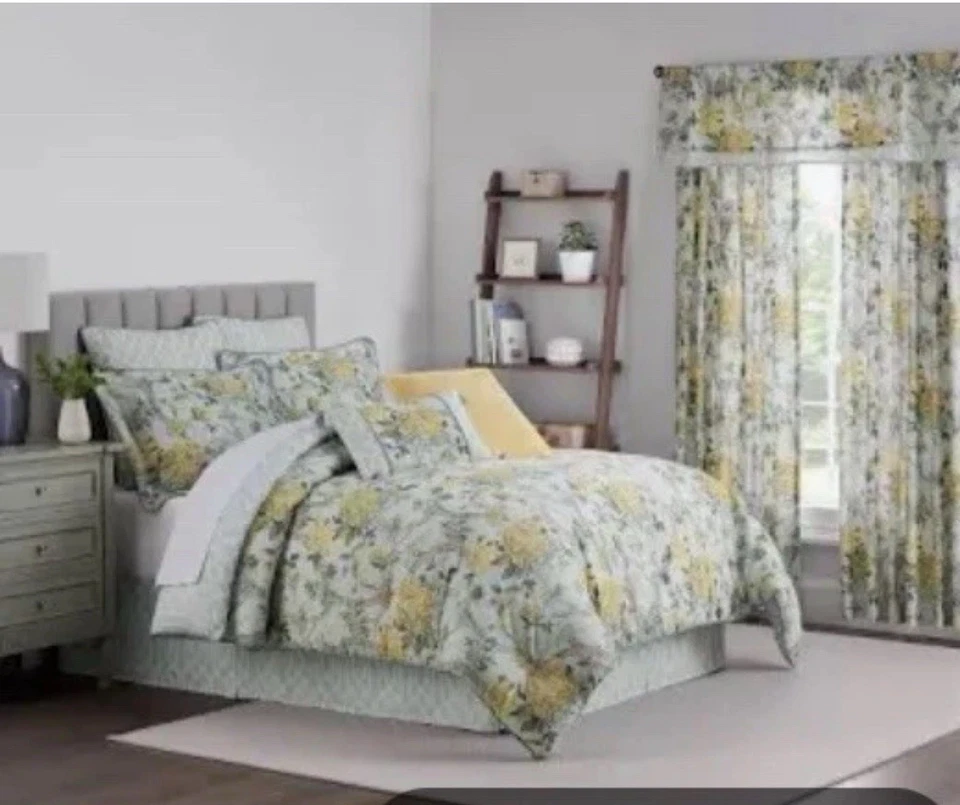 Juego de edredón Waverly Twin Mudan azul Foto 3 de 3