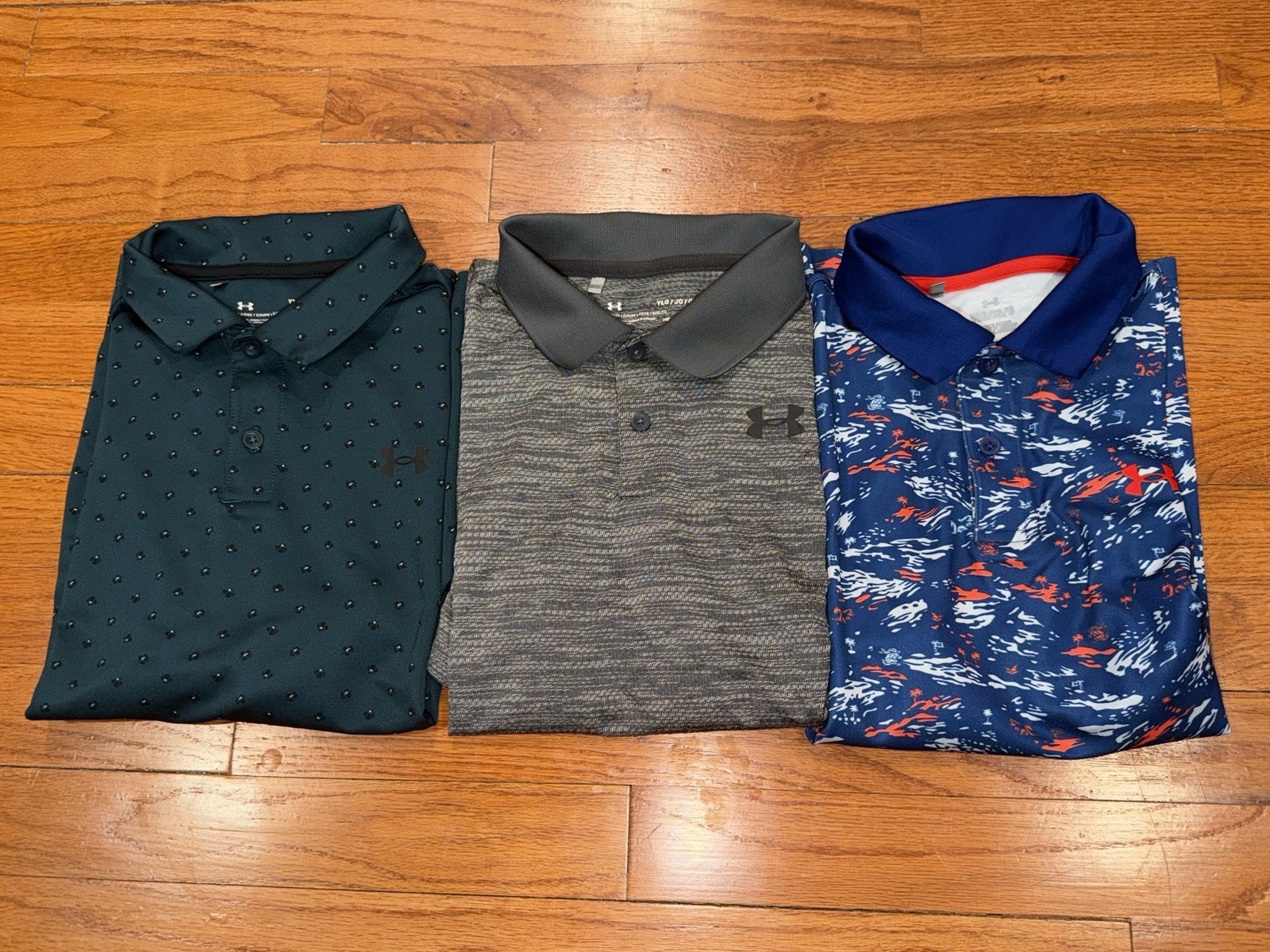 Shirts Green Blue Grey Youth Large Euc
