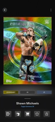 Topps WWE SLAM *DIGITAL* - Universe Gold Foreign Objects LE/75 - Shawn Michaels