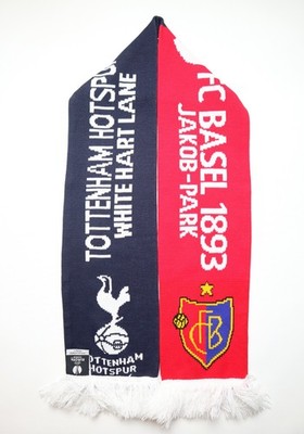 TOTTENHAM HOTSPUR vs. BASEL EUROPA LEAGUE 2013 VINTAGE FOOTBALL SOCCER SCARF