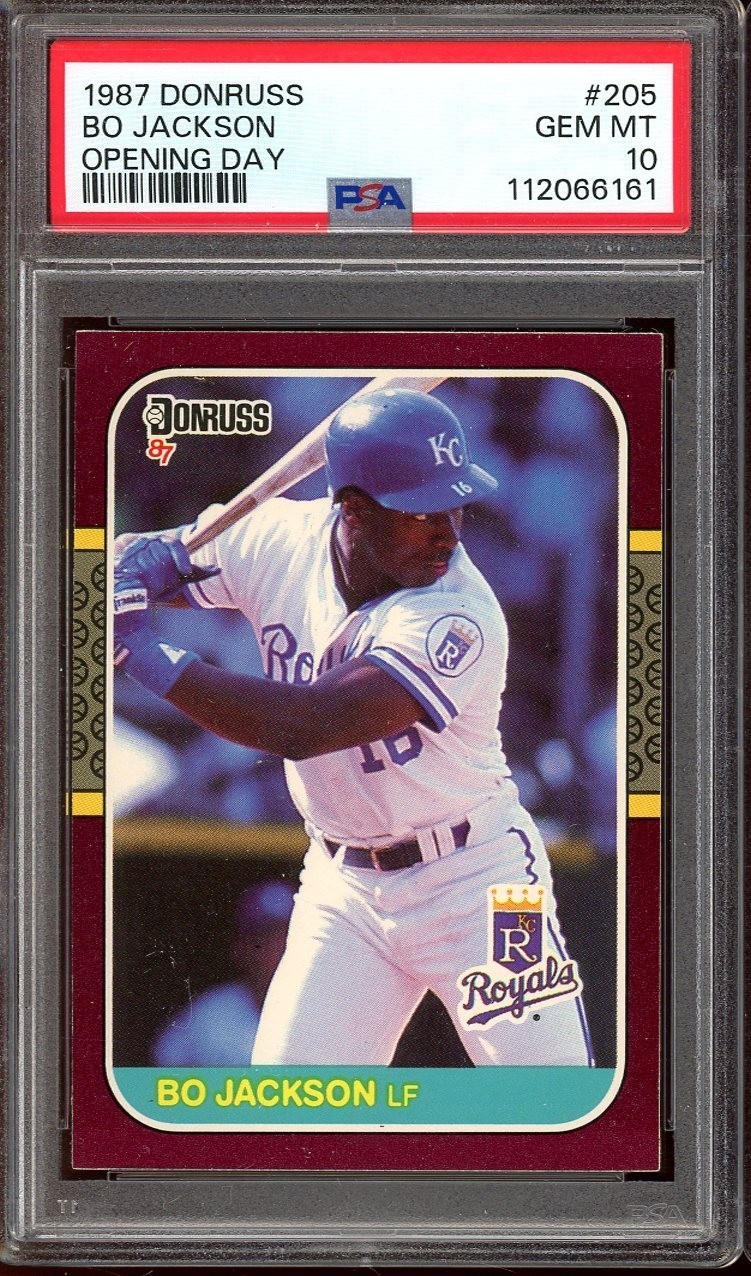1987 Donruss Opening Day Baseball #205 Bo Jackson PSA 10