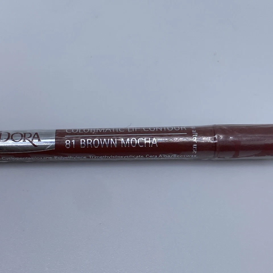 Delineador de contorno de labios IsaDora Colormatic - 81 MARRÓN MOCA - Talla completa 0,01 oz nuevo sellado Foto 2 de 3