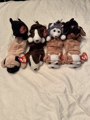 Ty Beanie Babies Dogs Various Breeds - Plush Lot Of 8
