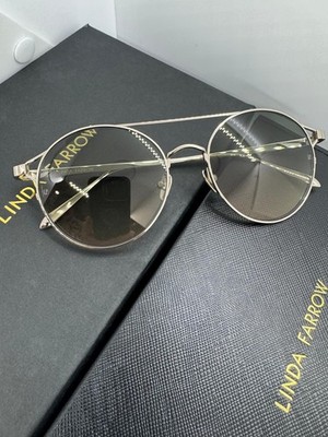 Linda Farrow Sunglasses LFL825C6SUN Round MRSP $725 NWB | eBay display picture 2