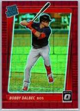 2021 Donruss Optic Rated Rookie RC Pandora Red Prizm /99 Bobby Dalbec #48