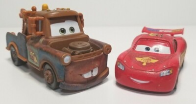 Lot of Disney Pixar Die Cast Cars Lightning McQueen Tow Mater