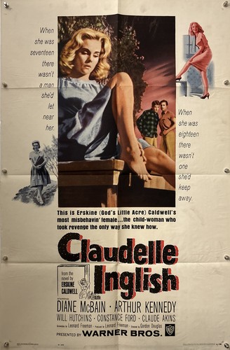 CLAUDELLE INGLISH Original One Sheet Movie Poster - 1961