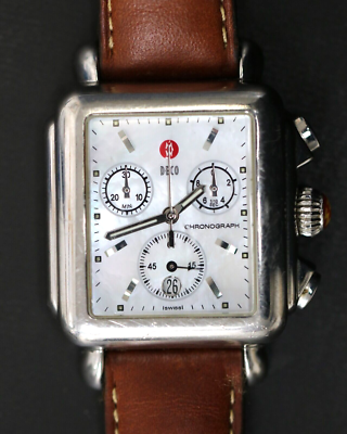 Michele Deco MOP Dial Chronograph Swiss Stainless Steel  display picture 1
