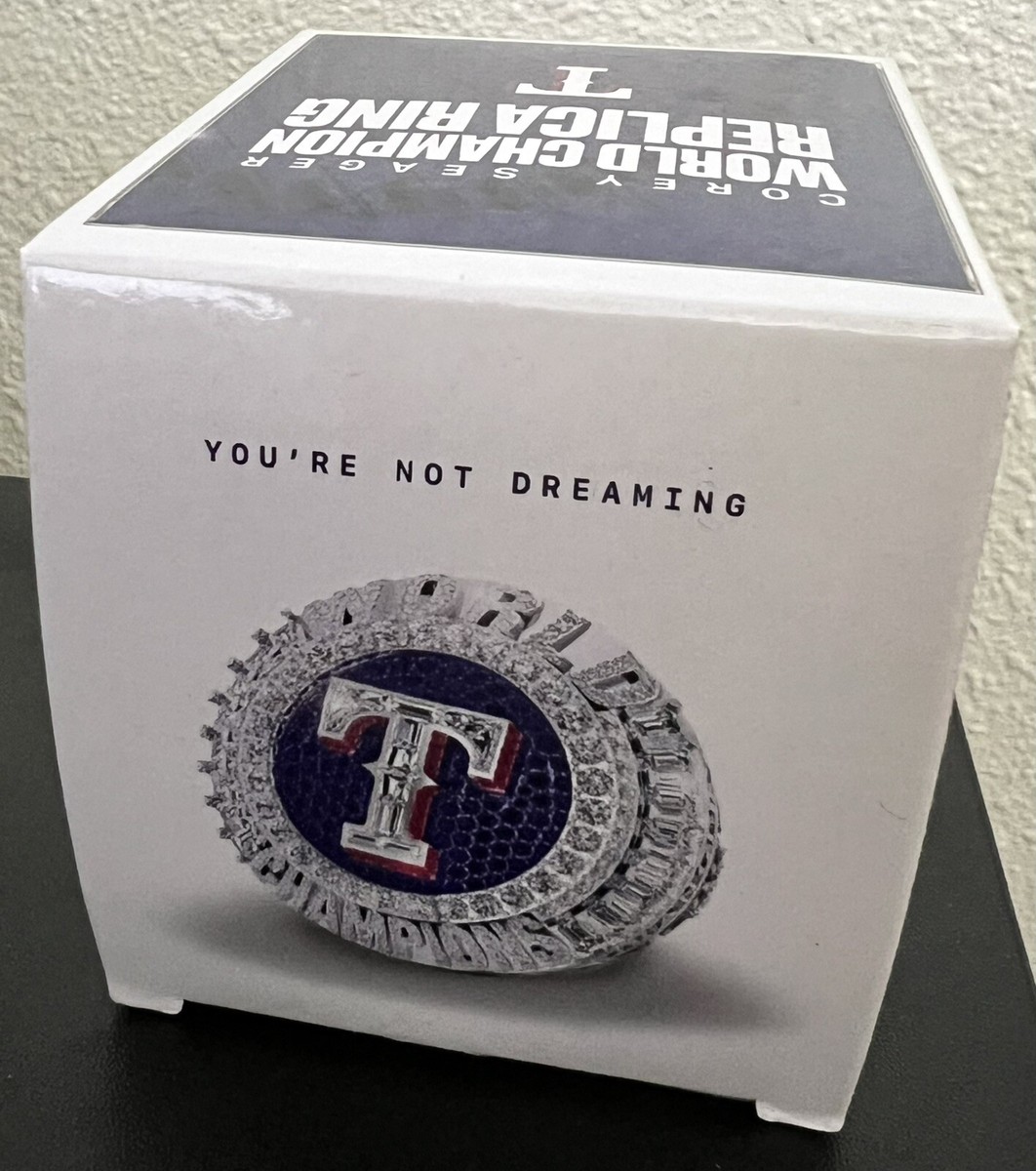 Corey Seager Texas Rangers Replica World Series Ring SGA 5/14/2024