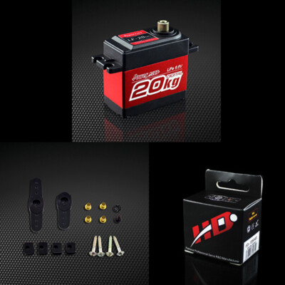 POWER HD LF-20MG 360° DC Motor 277.7 oz  / .16 Copper & Alum Gear Digital Servo