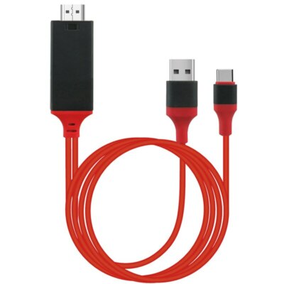 2M Type C USB C Cable Android Phone Adapter HDTV Video Link Mirror to TV