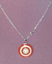 MARVEL CAPTAIN AMERICA SHIELD AVENGERS NECKLACE
