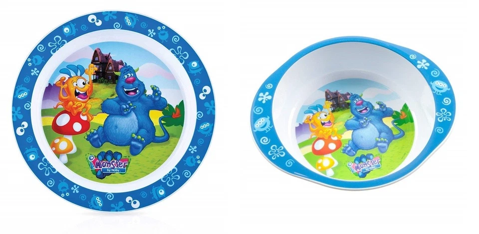 Nuby Monster Schüssel Und Teller Set 12 Monate +