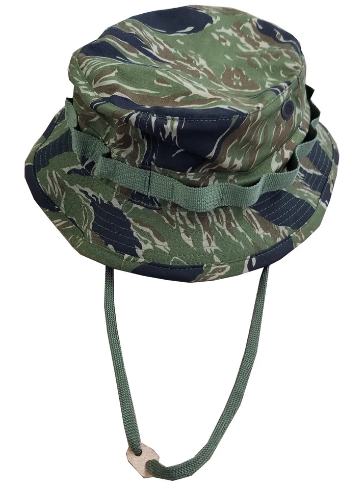 Vietnam Shooter's 2" Ala Corta Boonie Cubierta - Tigre Rayas Boonie Sombrero Edición Gobierno Foto 3 de 4