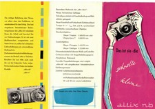 Brochure Altix Nb 1959 GDR Camera