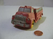 Auburn Rubber Co. Truck #518 Red With Yellow Wheels
