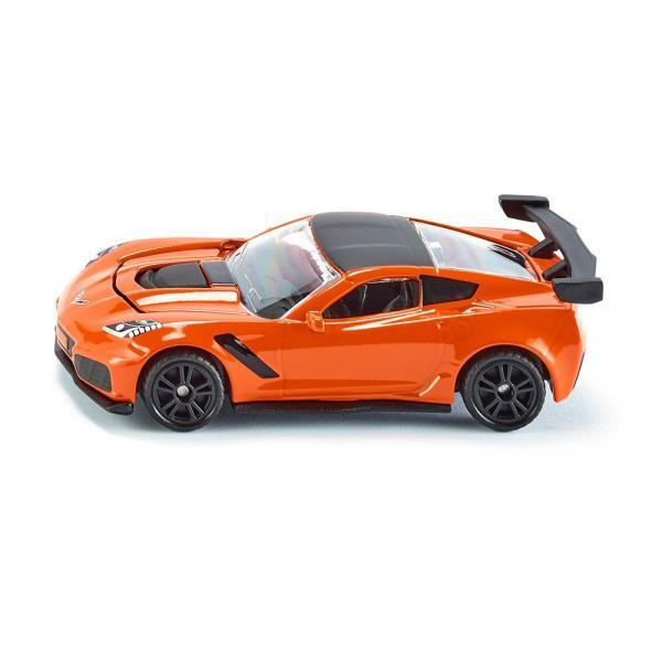 Siku 1534, Chevrolet Corvette ZR1, Arancione e Nero, Cofano apribile, Auto gioca