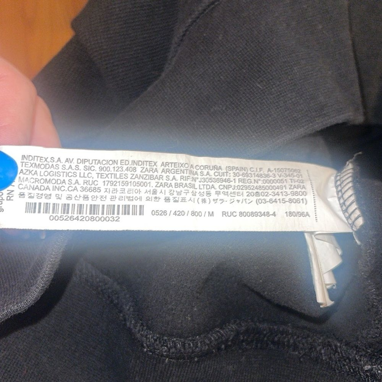 Zara Sailors From Today black ribbed sweatshirt. Medium. thumbnail 8