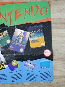 AUTHENTIC VERY RARE SQOON - NINTENDO NES - INSERT POSTER