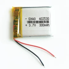 3.7V 300mAh Li-Po Polymer Rechargeable Lipo Battery For MP3 GPS Video Pen 402530