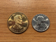 Abraham Lincoln 16th President Honest Old Abe Coin Medal Token Presidential USA