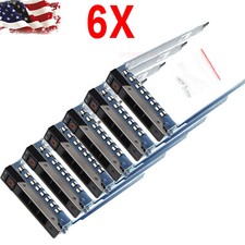lot of 6 DXD9H 2.5" HDD Drive Caddy Sled For Dell Gen 14 R340 R440 R6415 R940
