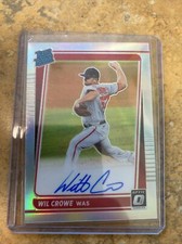 2021 Optic Rated Rookie Holo Auto #Rrs-wc Wil Crowe Rc Auto 