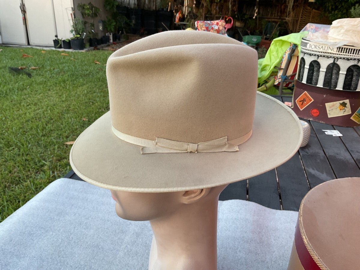 Vintage Excellent Stetson 1950s Beaver 15 O.R.- Stratoliner SB 7+