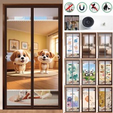 Magnetic Door Fly Screen Privacy Protection Curtain Mesh Bug Insect Mosquito Net