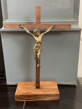 Antique Wooden Crucifix Christianity - Religious ￼