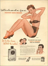 1946 Vintage ad for Mennen Skin Bracer retro cosmetic Art Swimsuit  03/24/21
