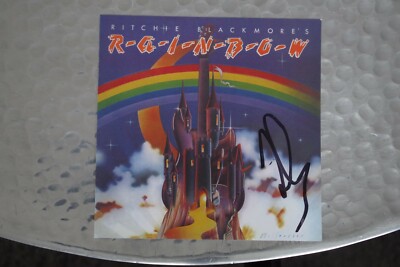 Richie Blackmore's Rainbow CD Album signed / autograph / signiert