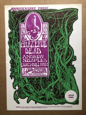 Grateful Dead Concert Poster Andrew Staples The Old Cheese Factory