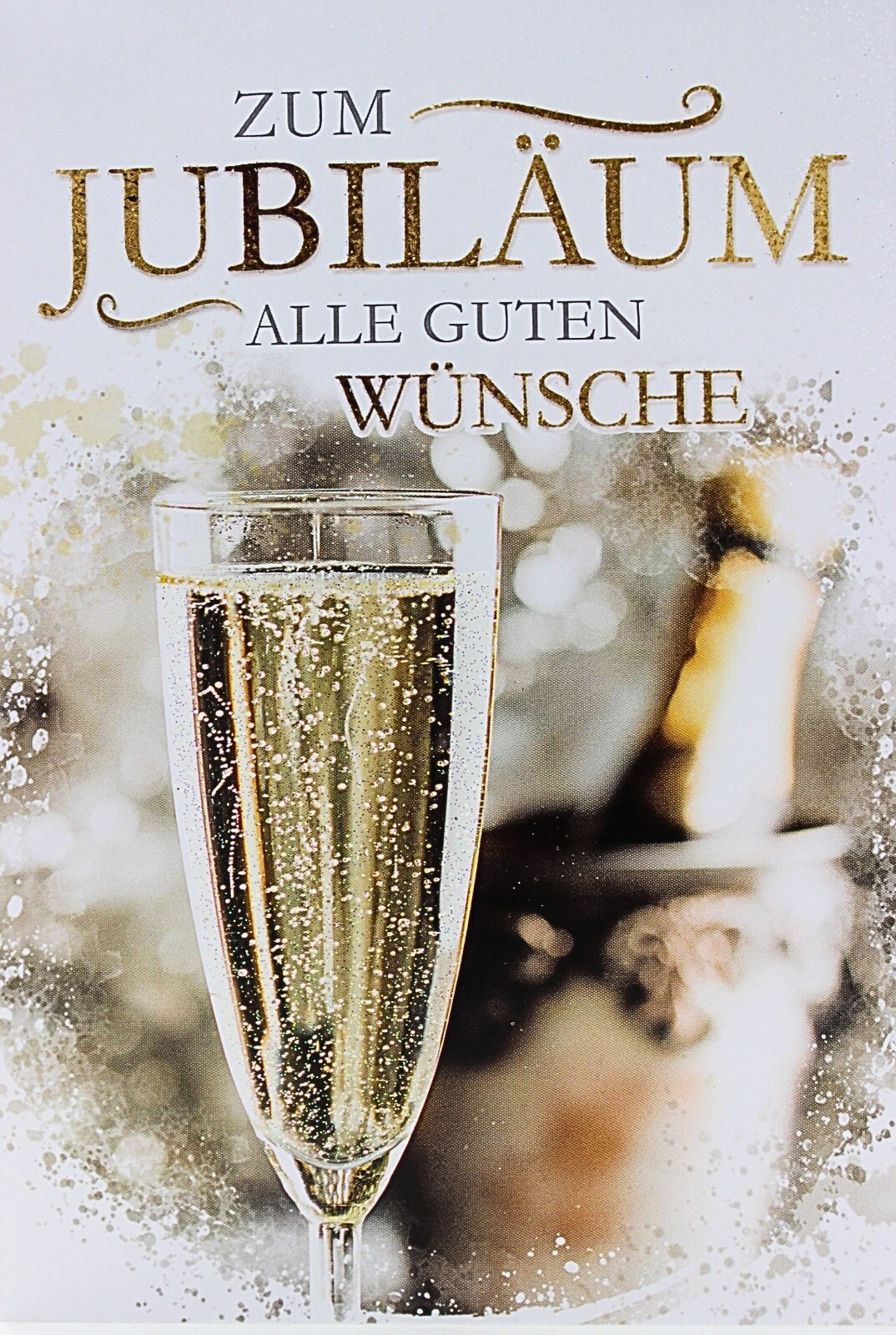 Kurt Eulzer Karte Jubiläum Glückwunschkarte Karten Glitzer Geschenk Jahrestag