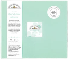 Doodlebug Storybook Album 12"X12"-Mint (Pack of 1)