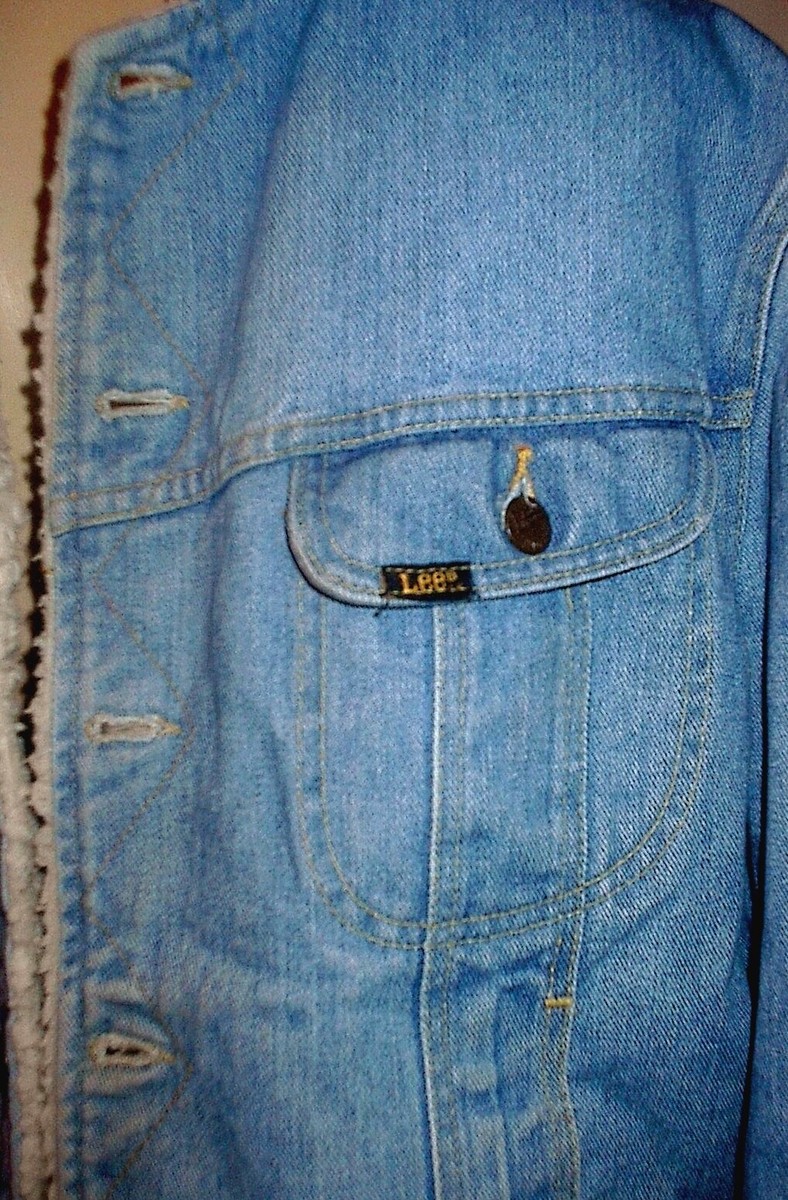 VTG 70s Lee Storm Rider Denim Jacket 44R Faux Fleece & Quilt VTG 70s Lee Storm Rider Denim Jacket 44R Faux Fleece & Quilt