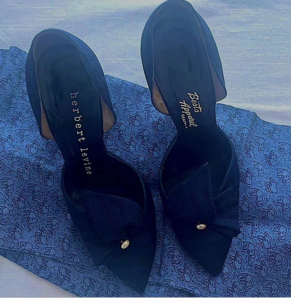 *VINTAGE* Zapatos Herbert Levine raros años 50. Femenino, delicado y sexy. Talla 8M. Foto 2 de 4
