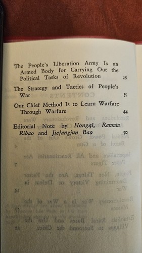 CHAIRMAN MAO TSE-TUNG ON PEOPLE'S WAR Very Rare Vest Pocket Ed., Pub. 1967 - Picture 9 of 15