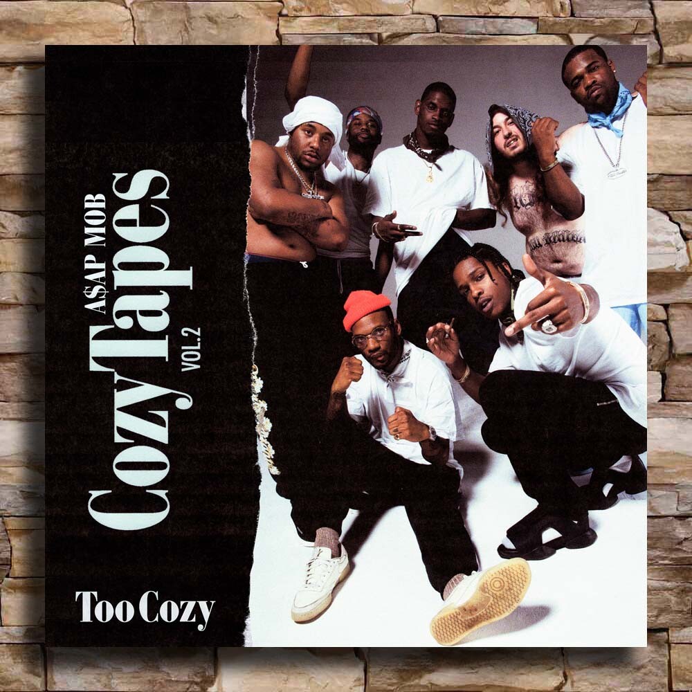 ASAP MOB　904040 X461 Asap Mob Cozy Tapes Rap 2020 Mixtape Fabric Poster 32 24x24