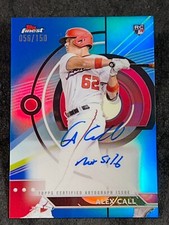 2023 Topps Finest BLUE REFRACTOR ROOKIE AUTO Alex Call 056/150