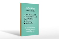 Holzschild Spruch 20X30 Cm Lieber Papa Ich Danke Geschenk Deko Schild Wooden Sig