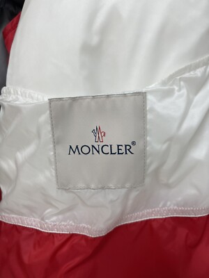 MONCLER GENIUS Men's Down Jacket Coat Puffer Red/Gray/White MONCLER GENIUS Men's Down Jacket Coat Puffer Red/Gray/White