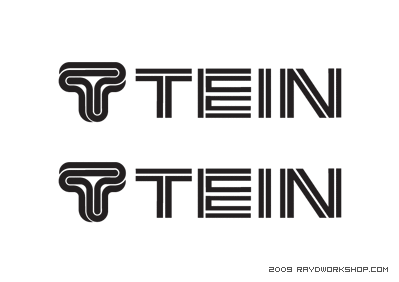 (2) Calcomanía troquelada pegatina TEIN logotipo JDM - Imagen 1 de 1