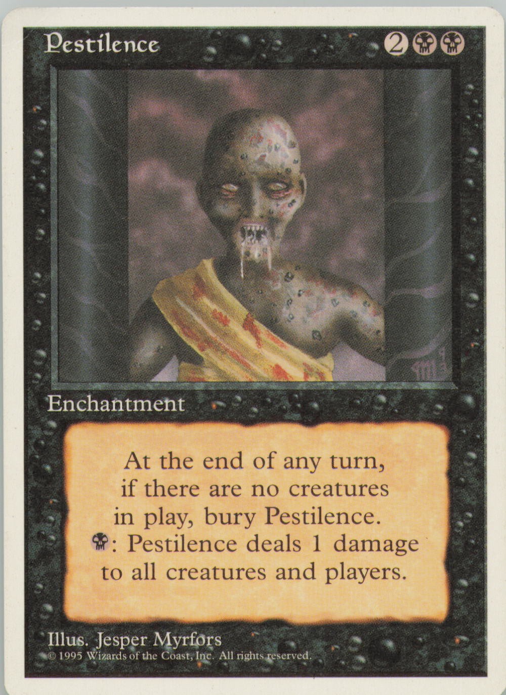 PESTILENCE C FOURTH EDITION MAGIC: THE GATHERING LP