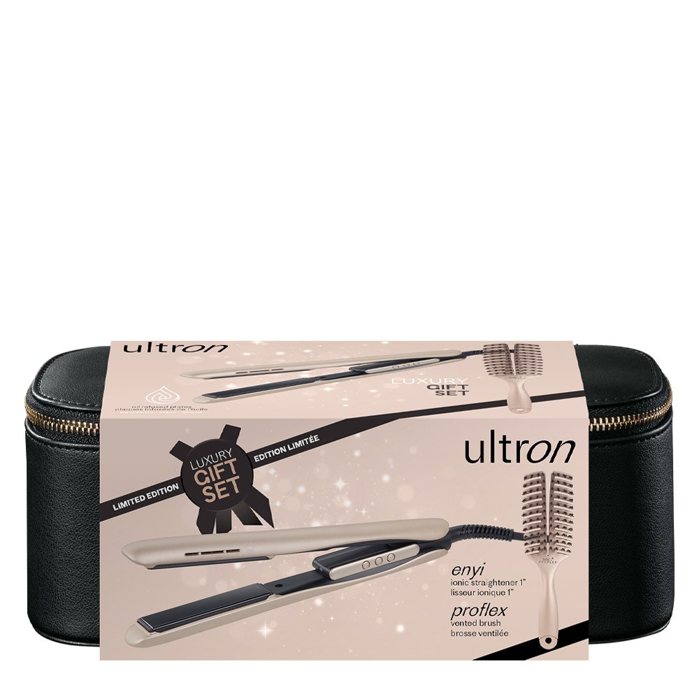 Ultron Enyi Set Regalo: Piastra Professionale Ionica + Spazzola