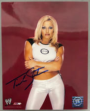 Trish Stratus Signed Autograph 8x10 Color Glossy Photograph Legend Leader in WWF