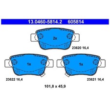 Satz Bremsbeläge Bremsklötze hinten für Toyota Avensis T25 Corolla ZER | 2414