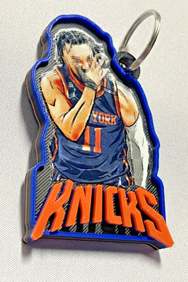 Knicks 3D printed Collectable Keychain Jalen Brunson Cartoon Logo  04/44