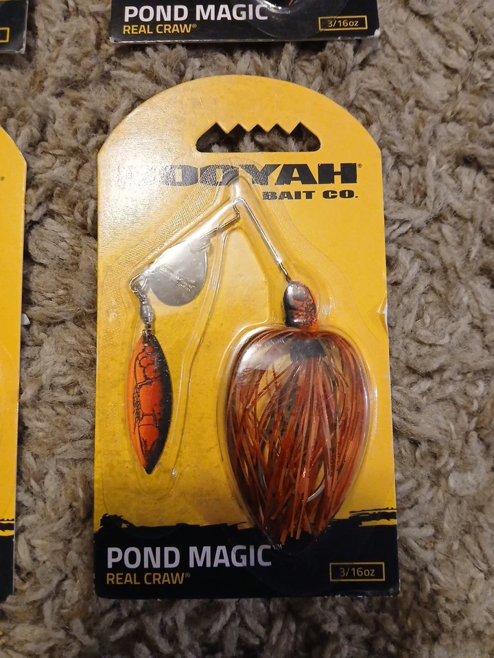 Lote de 4 iscas giratórias mágicas BOOYAH REAL CRAW POND - LADRÃO DE NINHO - 3/16 OZ - Imagem 2 de 3